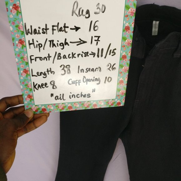 Rag & Bone 10"inch crop Flared Japanese denim Jeans 10w +MEASUREMENT 98%cotton - Picture 10 of 13